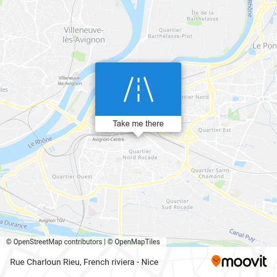 Rue Charloun Rieu map