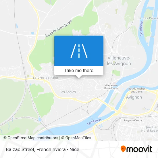 Rue Balzac map