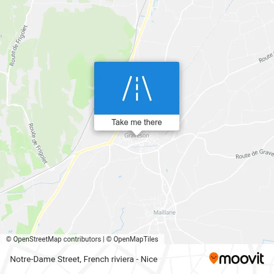 Mapa Rue Notre-Dame