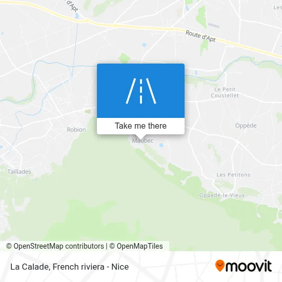 La Calade map