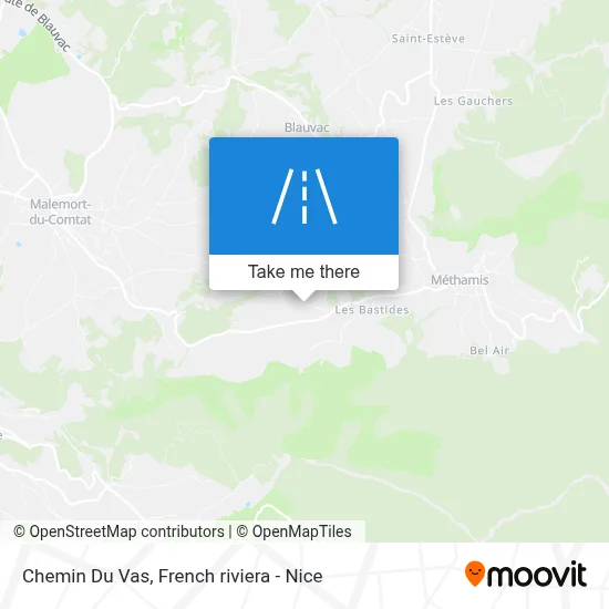 Chemin Du Vas map