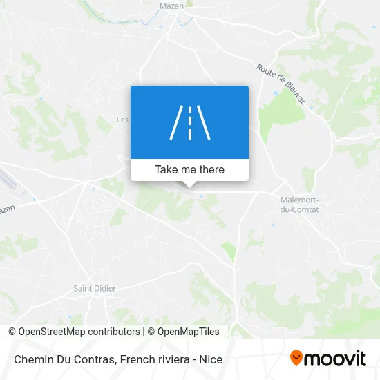 Chemin Du Contras map