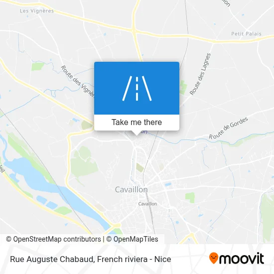 Mapa Rue Auguste Chabaud