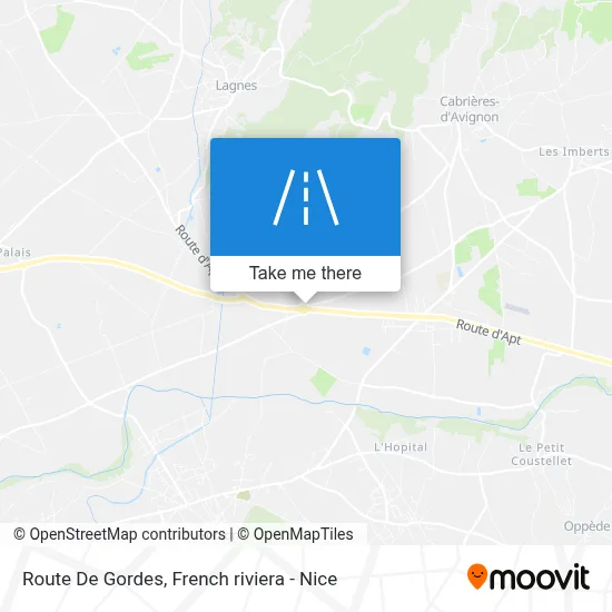 Route De Gordes map