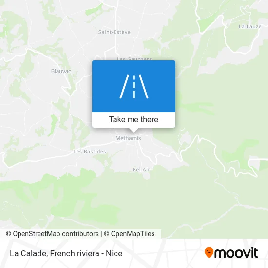 La Calade map