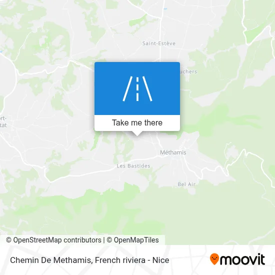Chemin De Methamis map