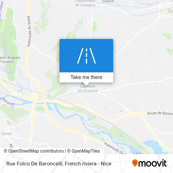 Rue Folco De Baroncelli map