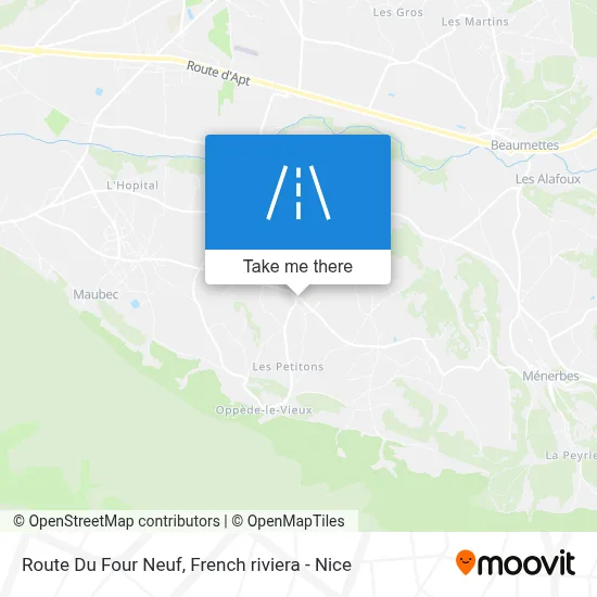 Route Du Four Neuf map