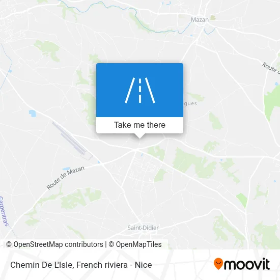 Chemin De L'Isle map