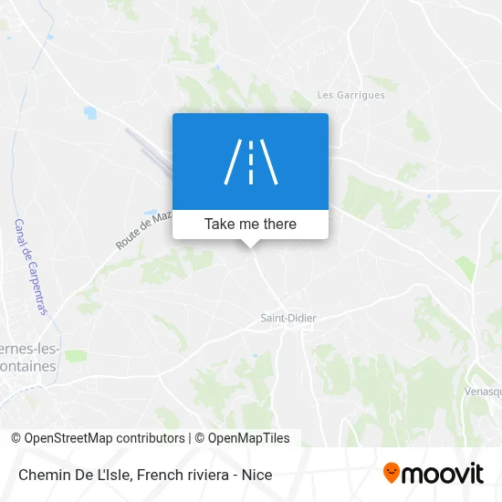 Chemin De L'Isle map