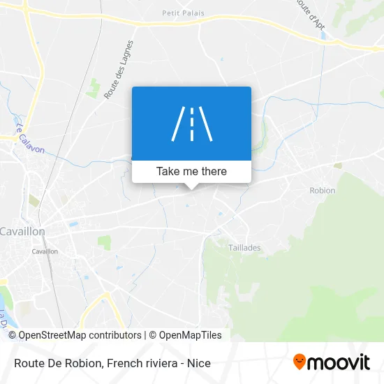 Route De Robion map