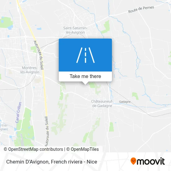 Chemin D'Avignon map