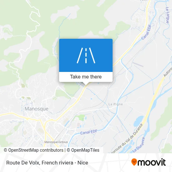 Route De Volx map