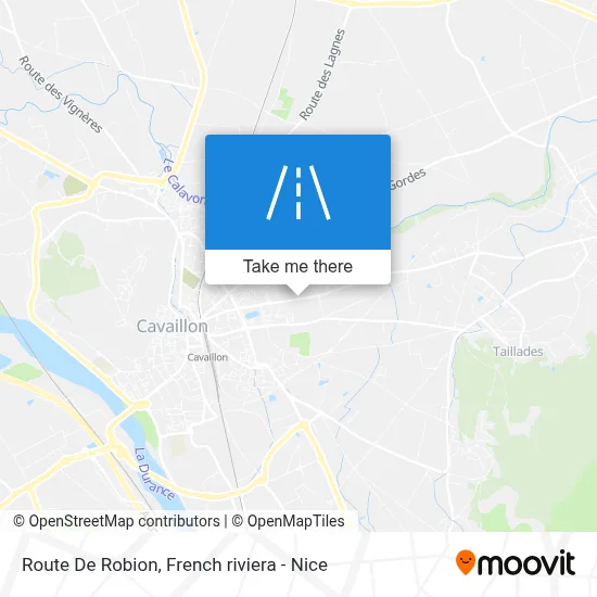 Route De Robion map