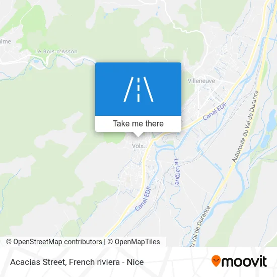 Rue Des Acacias map