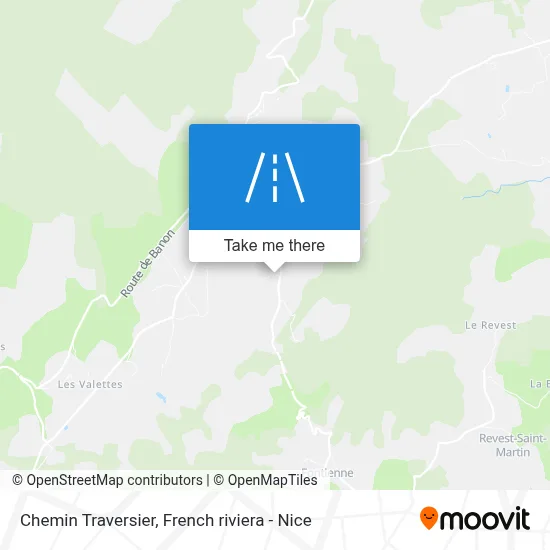 Chemin Traversier map