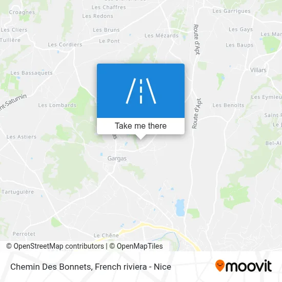 Chemin Des Bonnets map