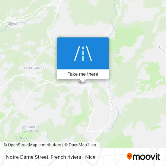 Mapa Rue Notre-Dame