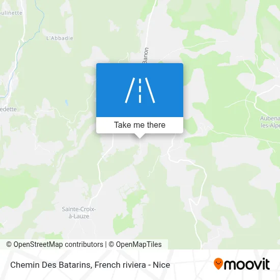 Chemin Des Batarins map