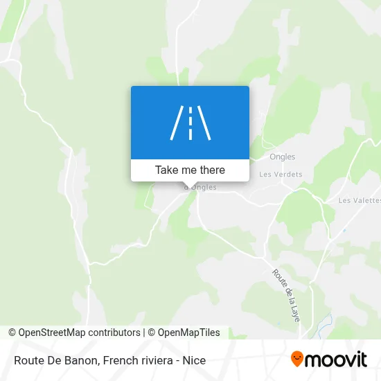 Route De Banon map