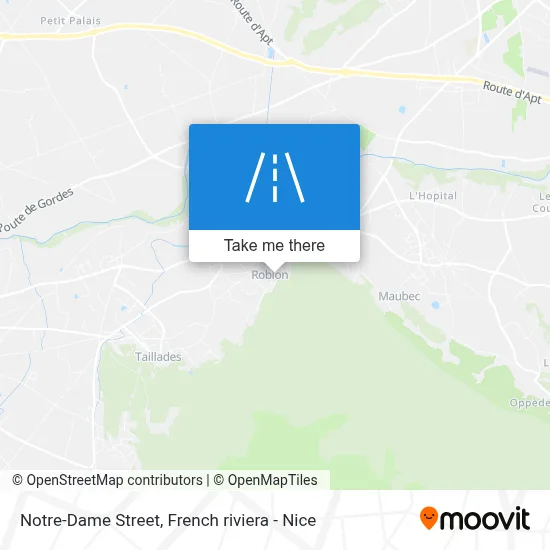 Mapa Rue Notre-Dame