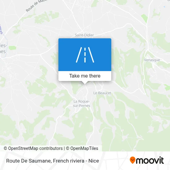 Route De Saumane map