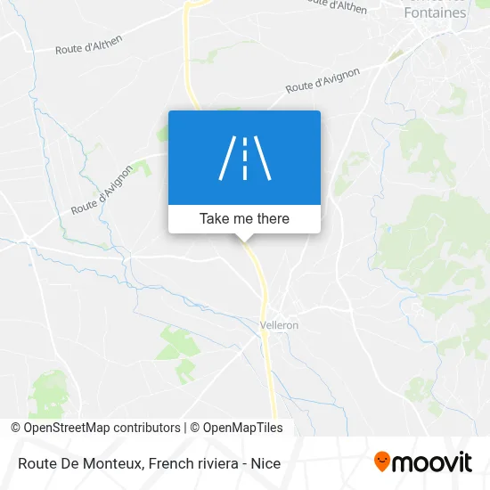 Route De Monteux map