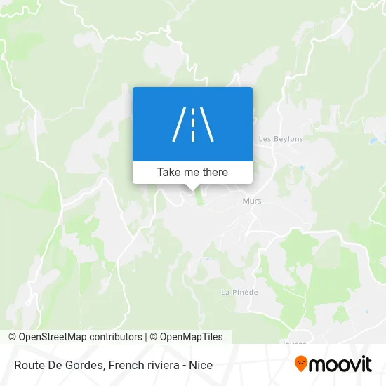 Route De Gordes map