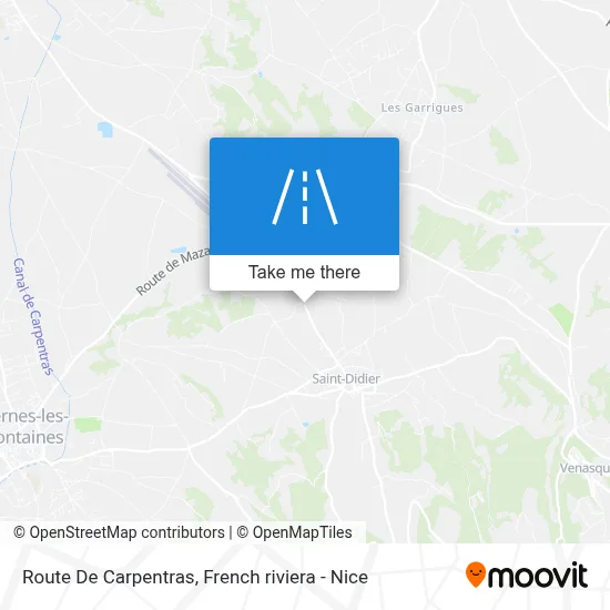 Route De Carpentras map