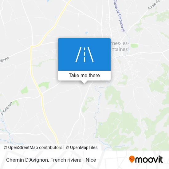 Chemin D'Avignon map