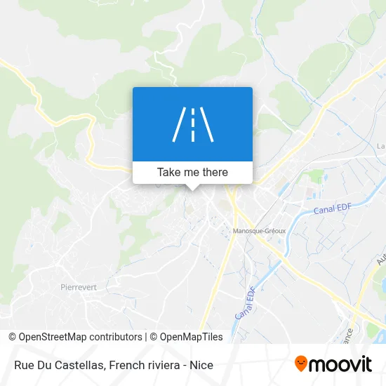 Rue Du Castellas map