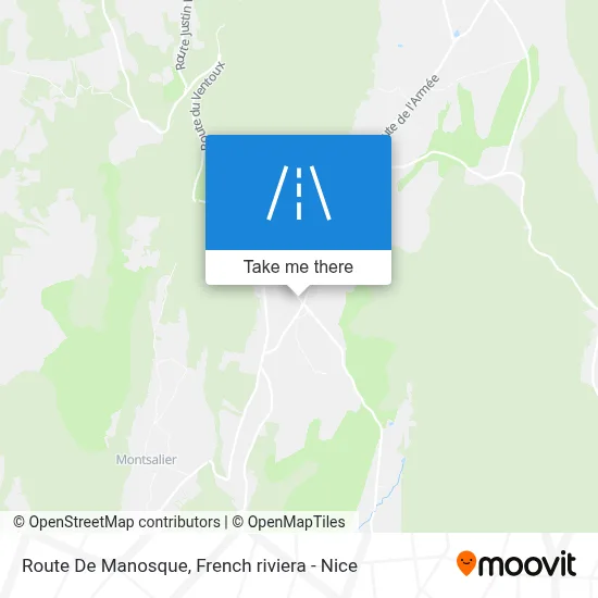 Route De Manosque map