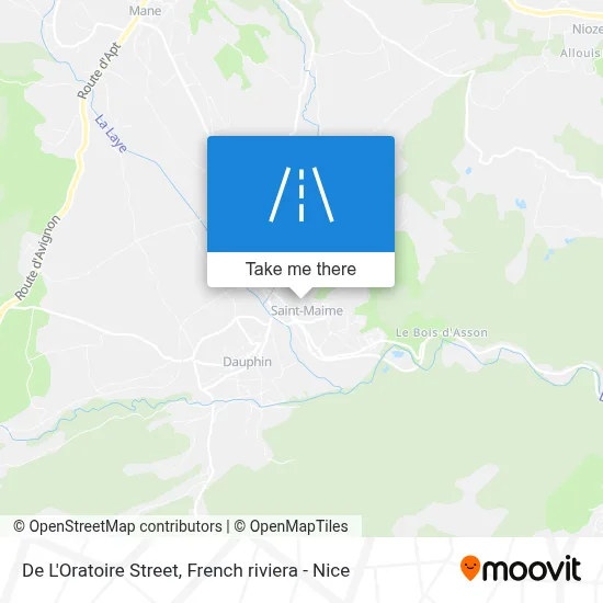 Mapa Rue De L'Oratoire
