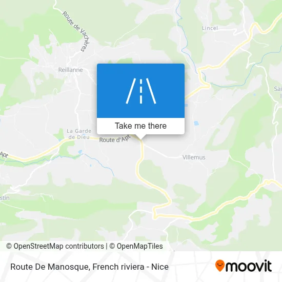 Route De Manosque map