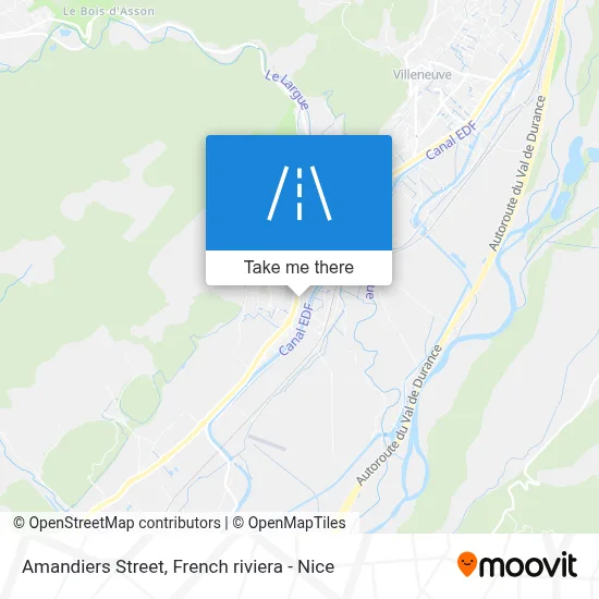 Rue Des Amandiers map