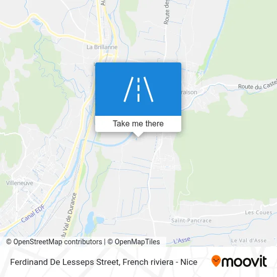 Mapa Rue Ferdinand De Lesseps