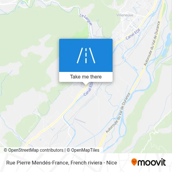 Rue Pierre Mendés-France map