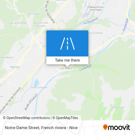 Rue Notre-Dame map