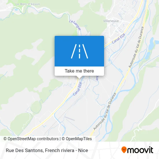 Mapa Rue Des Santons