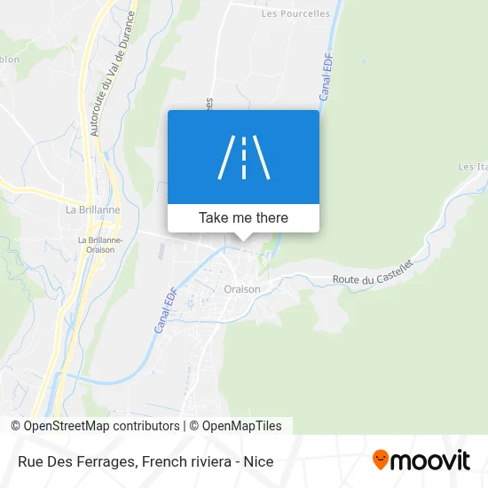 Mapa Rue Des Ferrages