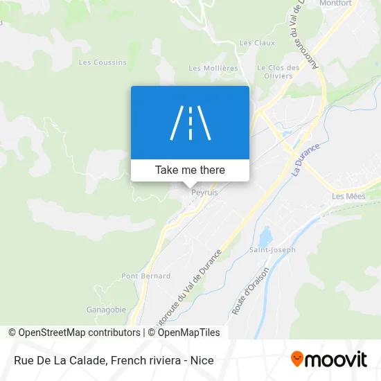 Mapa Rue De La Calade