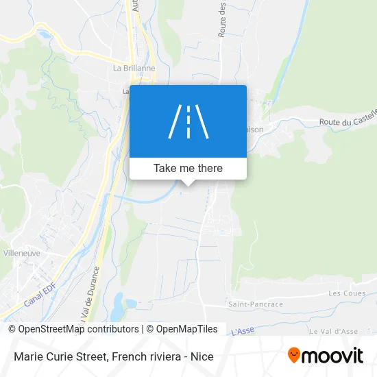 Mapa Rue Marie Curie