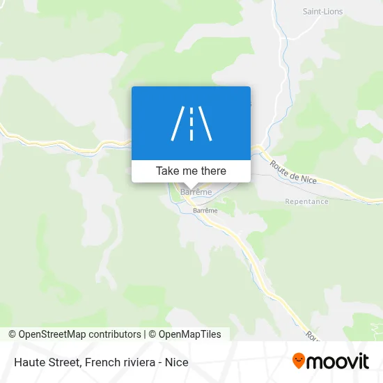 Mapa Rue Haute