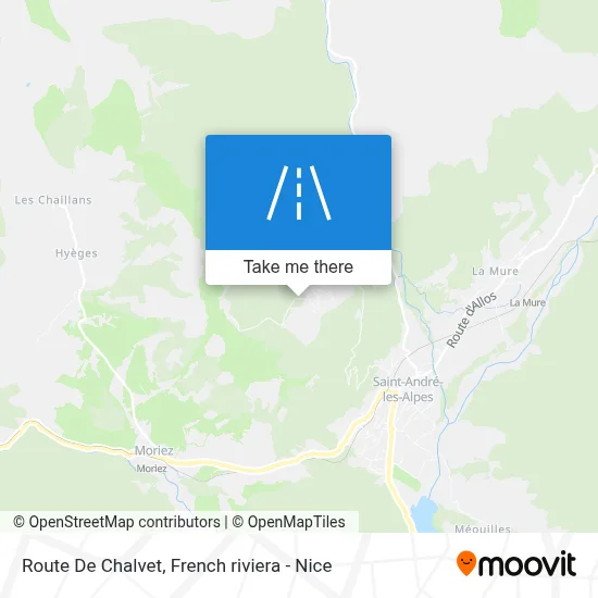 Route De Chalvet map