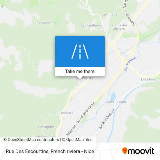 Rue Des Escourtins map