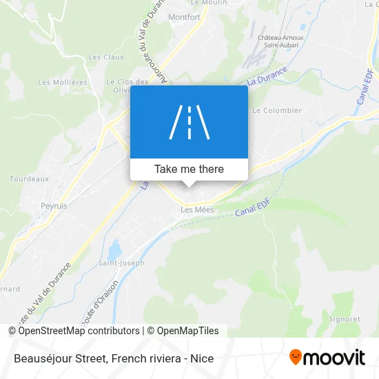 Rue Beauséjour map