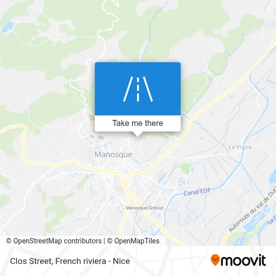 Rue Du Clos map