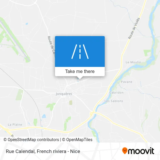 Rue Calendal map