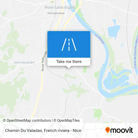 Chemin Du Valadas map