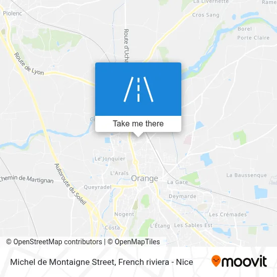 Rue Michel De Montaigne map